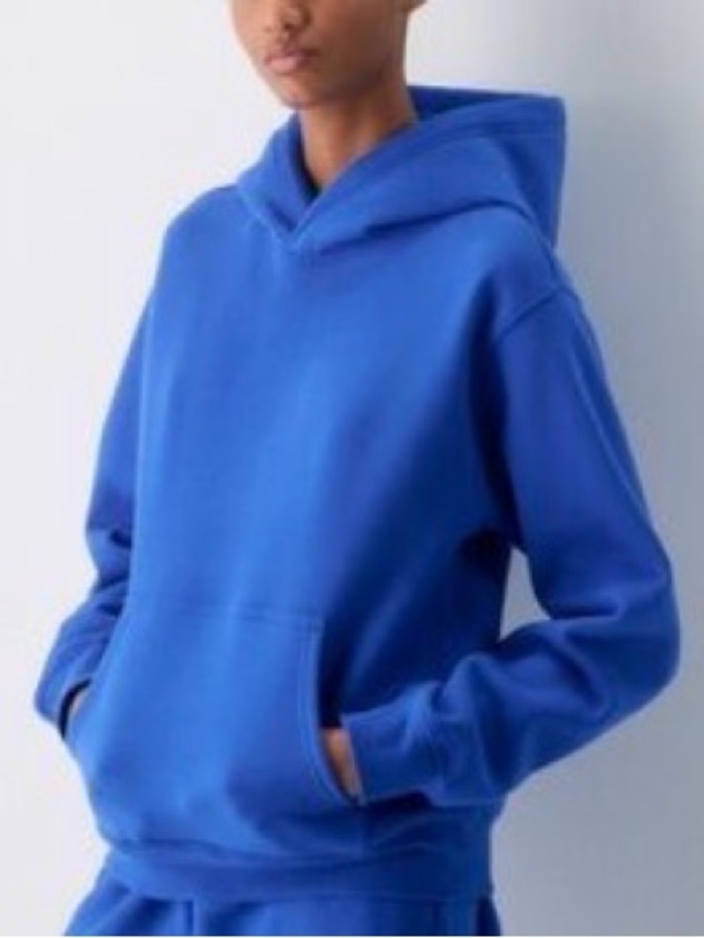 Aritzia Sweatfleece Perfect Fit Blue Hoodie in Medium